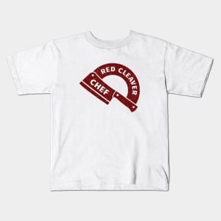 Red Cleaver Chef Kids T-Shirt